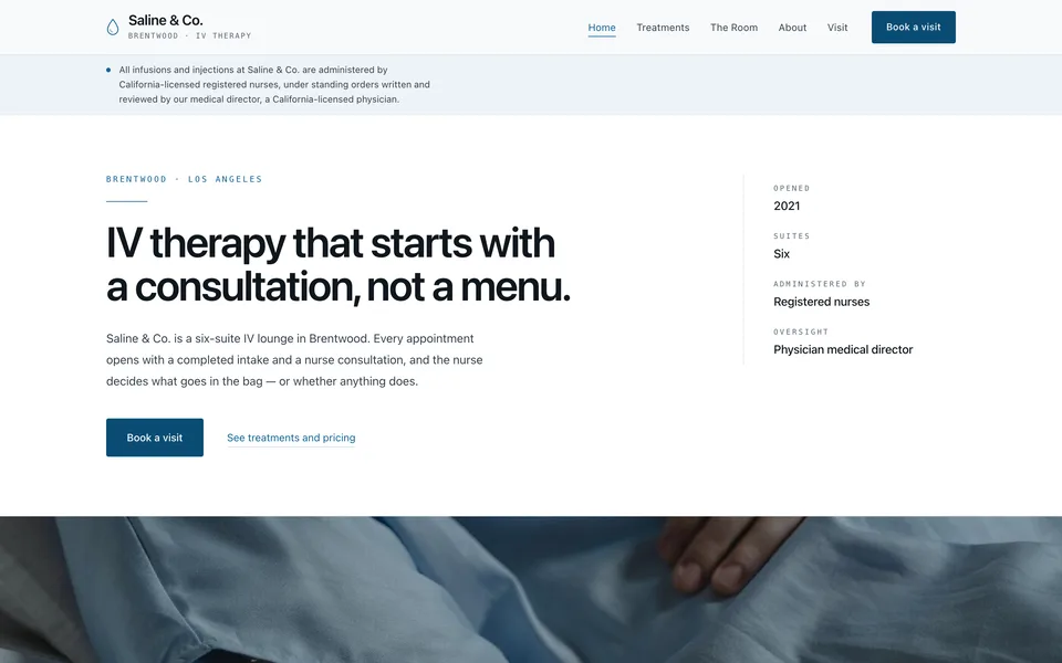 Saline & Co. website preview